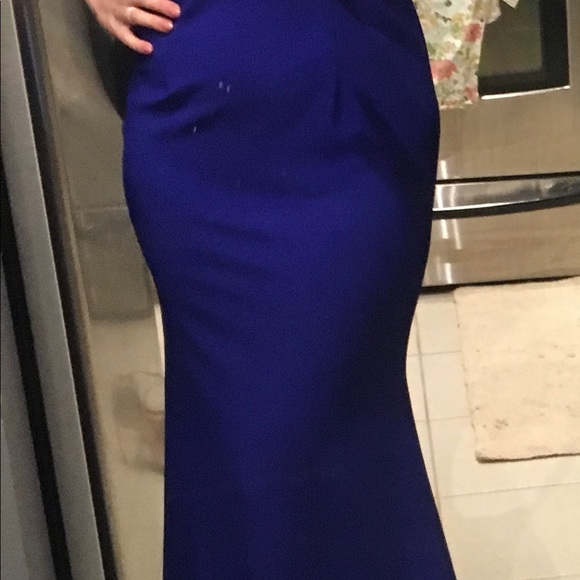 Royal Blue Evening Dress - Picture 3 of 6